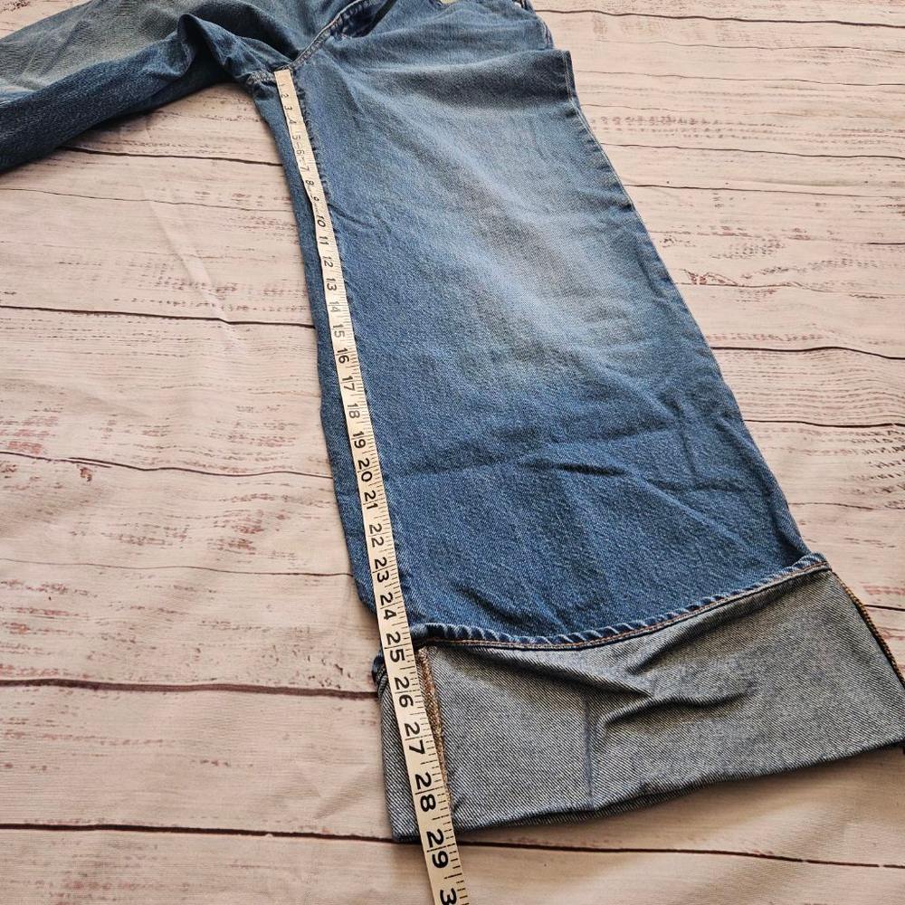 Madewell Super Wide Leg Jean Cuffed High Waisted Denim Womens 29 - Picture 3 of 7